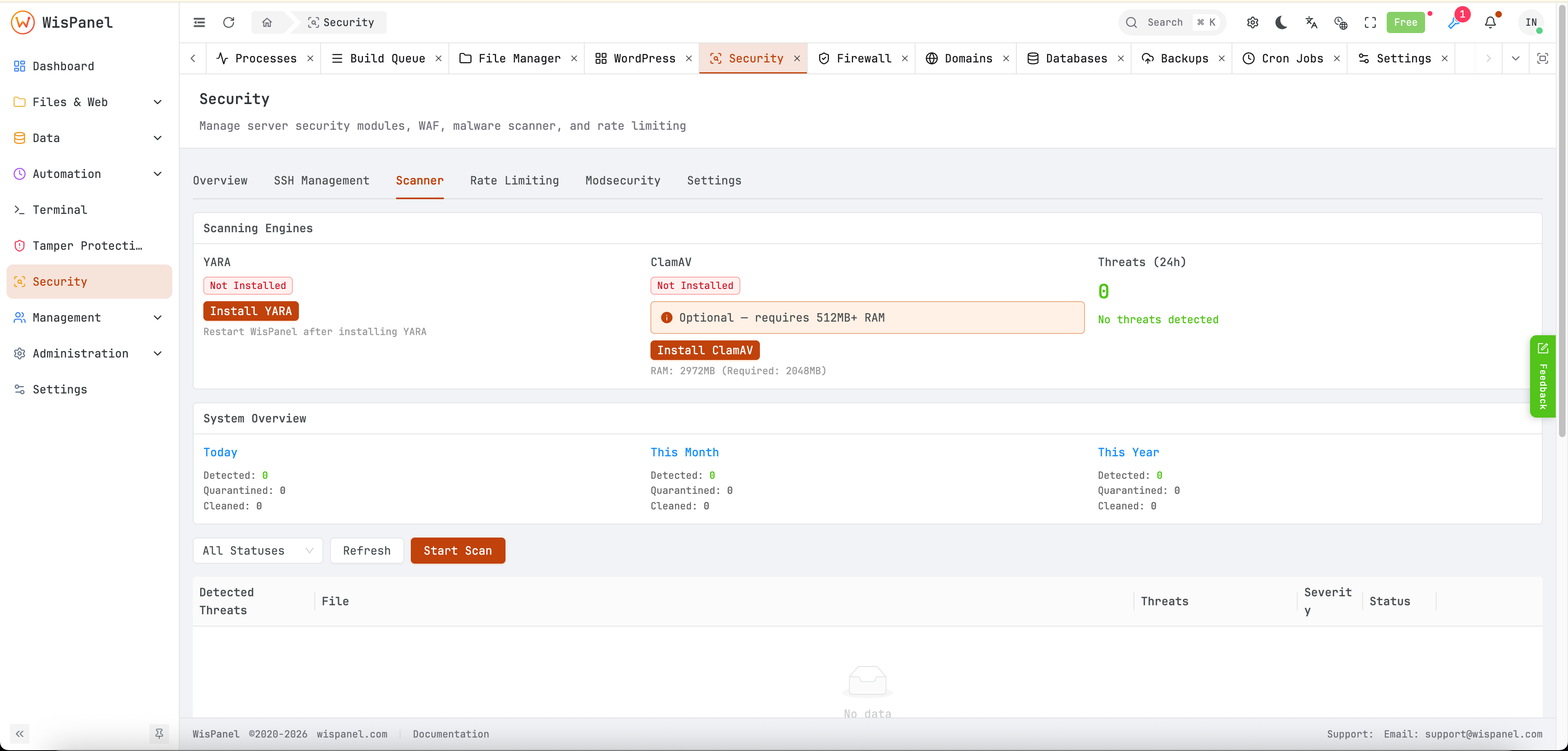 Real-time malware detection - Light mode